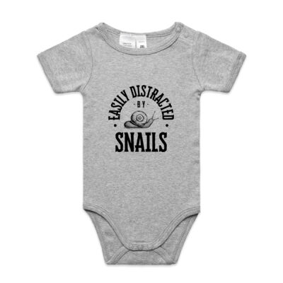 Infant Organic Onsie Snails - AS Colour Organic Infant Mini-Me One-Piece Thumbnail